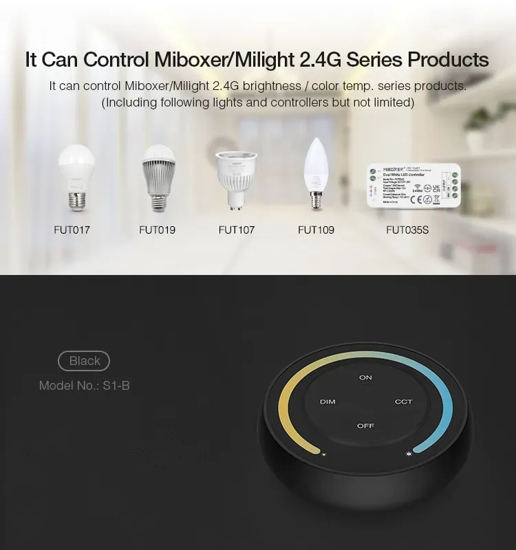 MiBoxer S1-G LED Fernbedienung Sunrise remote (g) dual white (CCT) – Bild 7