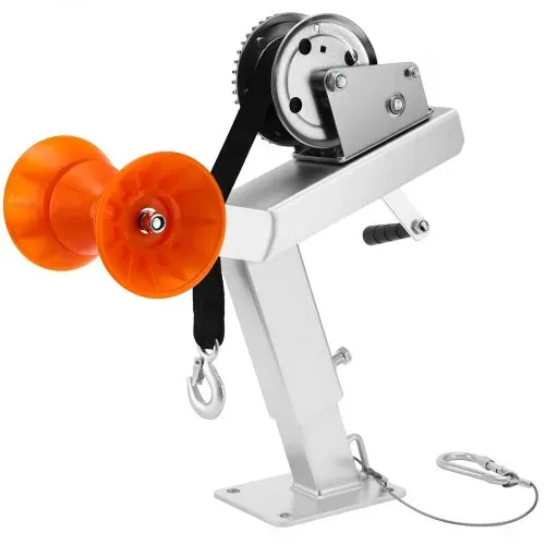 VEVOR Bootsanhänger-Sitz mit Rolle, 544kg Winde & 51mm x 7,6m Windengurt, Bootswindenhalterung mit U-Bolzen für 50,8–76,2mm B x 76,2–101,6mm H Anhängerkupplung, Jetski, Segelboot, Schnellboot – Bild 10