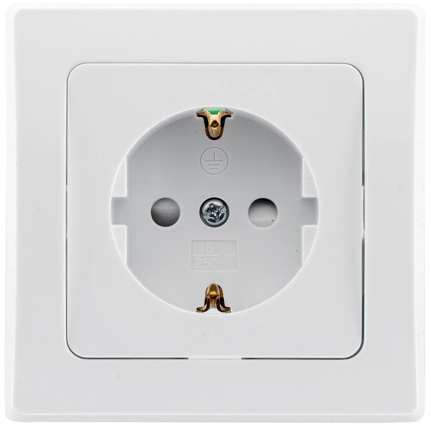 DELPHI Schutzkontakt-Steckdose, UP, weiß 250V~/ 16A, inkl. Rahmen, Steckanschluss DELPHI Schutzkontakt-Steckdose, UP, weiß 250V~/ 16A, inkl. Rahmen, Steckanschluss