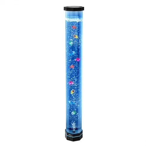 VEVOR Lavalampe mit 10 schwimmenden Fischen, 100 cm, Blasenlichtlampe, 16 Farbwechsel-Lichteffekte, Fernbedienung, Stimmungslicht, Aquarium Nachtlicht für Schlafzimmer, Wohnzimmer, Heimdekoration – Bild 8