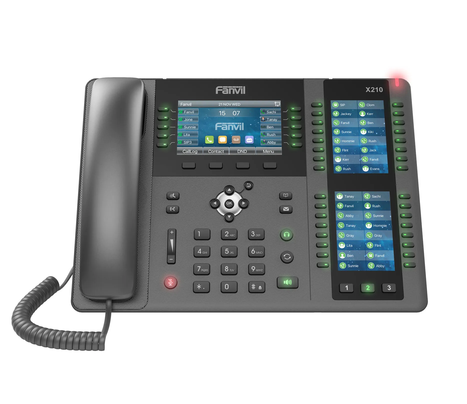 Fanvil X210 V2, High-end enterprise phone / SIP / POE / Gigabit / USB-Port / Bluetooth – Bild 2