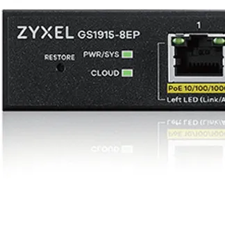 Zyxel GS1915-8EP Managed L2 Gigabit Ethernet (10/100/1000) Power over Ethernet (PoE) Schwarz Zyxel GS1915-8EP Managed L2 Gigabit Ethernet (10/100/1000) Power over Ethernet (PoE) Schwarz