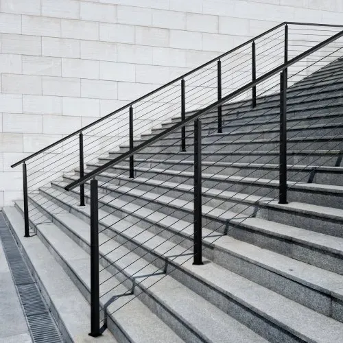 VEVOR Kabelgeländerpfosten, 1067x50,8x50,8 mm, Kabel-Treppengeländerpfosten mit 30° vorgebohrten Löchern, SUS304 Edelstahl, für Handlauf, Balustraden, Schwarz, 1JZLGZXHS106W3XAA001V0 – Bild 7