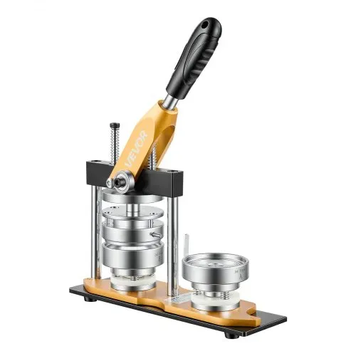 VEVOR Buttonmaschine 58 mm Knopfmachermaschine Badgemaker Buttonpresse, mit 100 Buttonrohlingen Kreisschneider & Zauberbuch Ergonomischem Griff für DIY-Anstecker Pins & Schlüsselanhänger – Bild 9