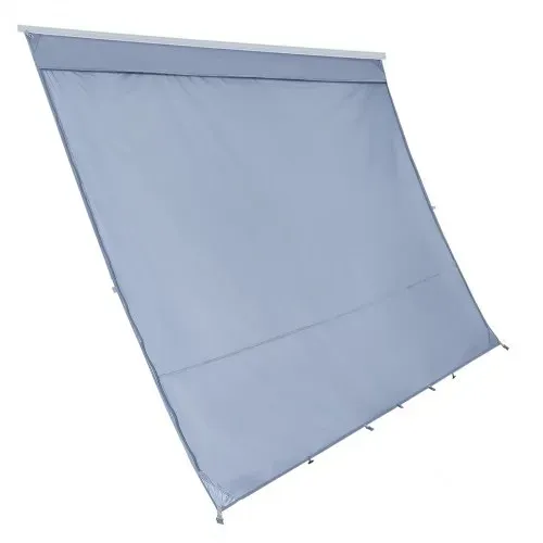 VEVOR Sonnenschutz (2 x 3,3 m) für Markisen (3,5 m), Markisen-Vorderwand mit UV50+ & Reißverschluss-PU-Bezug & Doppelt Genähtem Polyester-Netzgewebe, Regenschutz für Wohnmobil, Camping & Wohnwagen – Bild 9