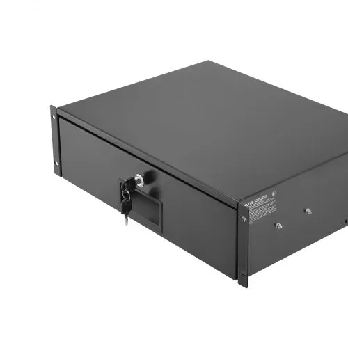 VEVOR 3U-Rackschublade, 22,68 kg, abschließbares Serverschrankgehäuse, Schiebeschublade mit Schloss & Kabelmanagementlöchern, für 482 mm Netzwerkgeräte-Server-AV-Rack oder Schrankgehäuse – Bild 10