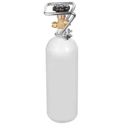 VEVOR CO2-Tank (2 kg) CO2 Flasche aus legiertem Stahl, CO2-Lufttank mit grauer Sprühbeschichtung, DIN477-Ventil, Griff und einstellbarem Druck, TÜV-geprüfter Gaszylinder für Fassbierausschank ohne CO₂ – Bild 10
