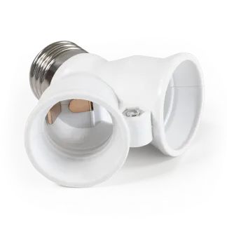 Lampenfassung McShine E27 auf 2x E27, Y-Adapter Lampenfassung McShine E27 auf 2x E27, Y-Adapter