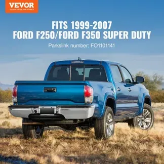 VEVOR Heckstoßstange, Kompatibel mit 1999-2007-Ford F250/Ford F350 Super Duty, Chromstahl-Heckstoßstange, Montage-Ersatz-Heckstoßstange mit Kennzeichenbeleuchtung und Trittbrett, für FO1101141 VEVOR Heckstoßstange, Kompatibel mit 1999-2007-Ford F250/Ford F350 Super Duty, Chromstahl-Heckstoßstange, Montage-Ersatz-Heckstoßstange mit Kennzeichenbeleuchtung und Trittbrett, für FO1101141