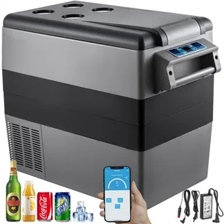 VEVOR Tragbare Kompressor Kühlbox 55 L Auto Kühlschrank 220 V Mini-Kühlschrank Elektrische Gefrierbox Kleiner Gefrierschrank für Auto, Camping, Lkw, Boot VEVOR Tragbare Kompressor Kühlbox 55 L Auto Kühlschrank 220 V Mini-Kühlschrank Elektrische Gefrierbox Kleiner Gefrierschrank für Auto, Camping, Lkw, Boot