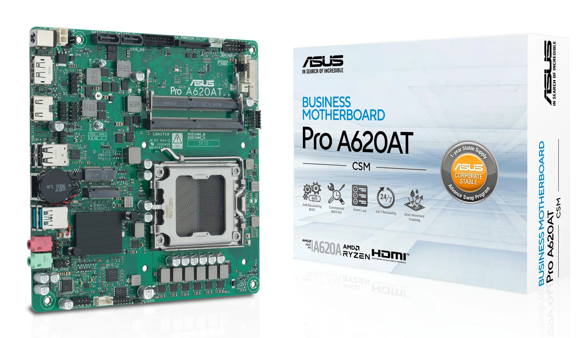 ASUS 90MB1L5M-M0EAYC Motherboard Sockel AM5 mini ITX – Bild 2