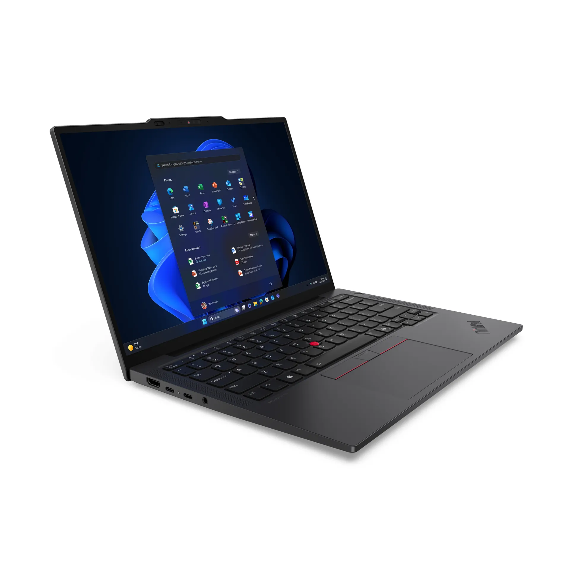 Lenovo ThinkPad X13 Gen 6 (Intel) Intel Core Ultra 5 225U Laptop 33,8 cm (13.3") WUXGA 32 GB LPDDR5x-SDRAM 1 TB SSD Wi-Fi 7 (802.11be) Windows 11 Pro Deutsch Schwarz – Bild 5
