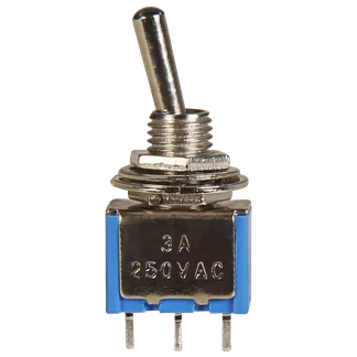 Miniatur-Kippschalter McPower, 250V/3A, 3-polig, 2 Stellungen: EIN / EIN Miniatur-Kippschalter McPower, 250V/3A, 3-polig, 2 Stellungen: EIN / EIN