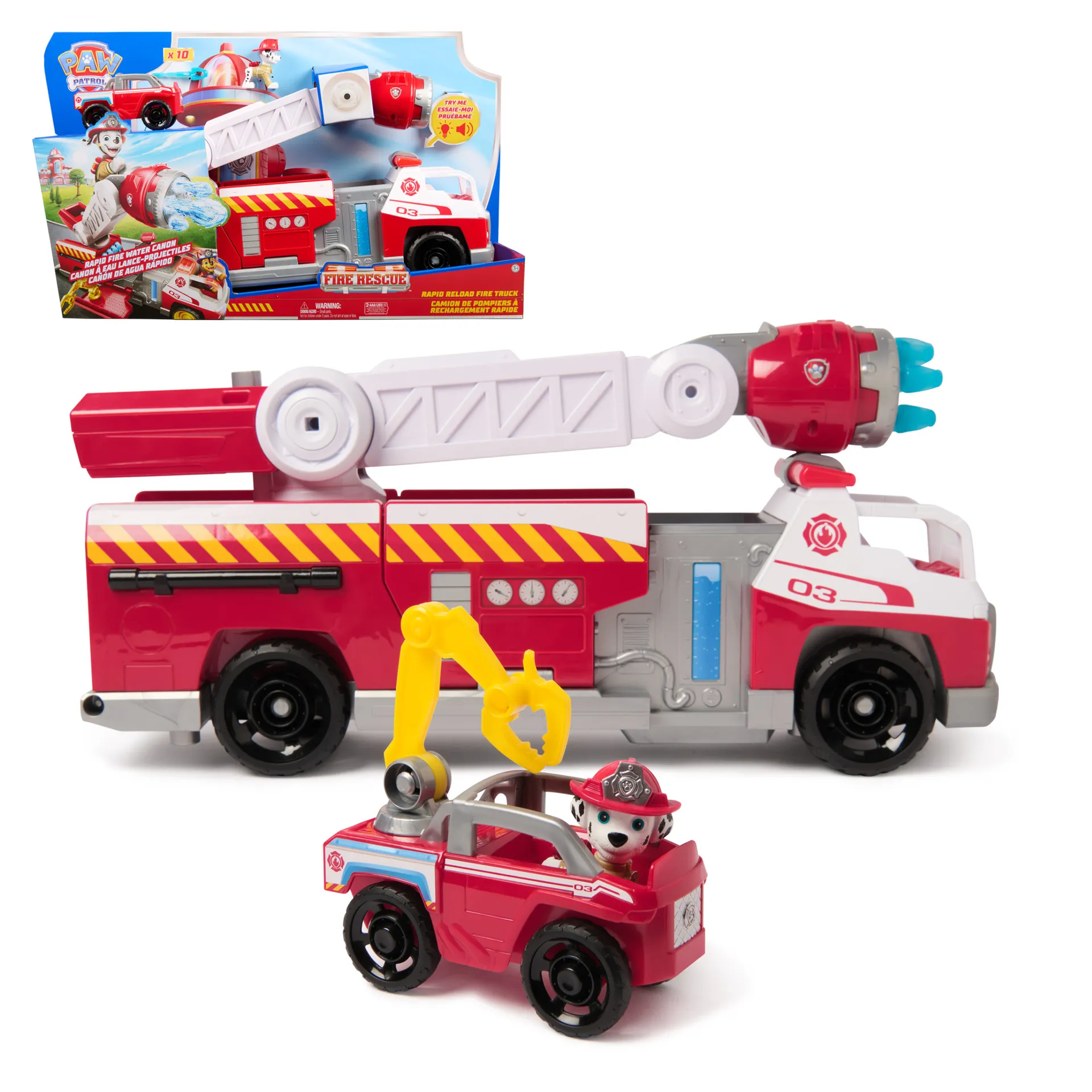PAW Patrol Fire Rescue – Marshalls Deluxe Feuerwehr-Truck mit Licht- und Soundeffekten PAW Patrol Fire Rescue – Marshalls Deluxe Feuerwehr-Truck mit Licht- und Soundeffekten