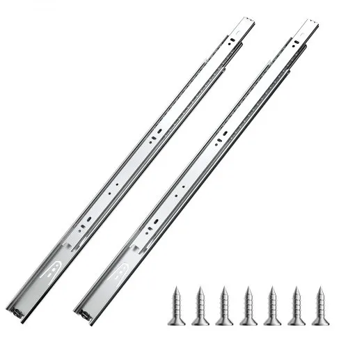 VEVOR Schubladenführungen 55 cm 10 Paar ausziehbare Schubladenschienen mit Kugellager, 45 kg Tragkraft, robuste seitlich montierte Kommodenschubladenführungen, Schubladenschienen für den DIY-Ersatz VEVOR Schubladenführungen 55 cm 10 Paar ausziehbare Schubladenschienen mit Kugellager, 45 kg Tragkraft, robuste seitlich montierte Kommodenschubladenführungen, Schubladenschienen für den DIY-Ersatz