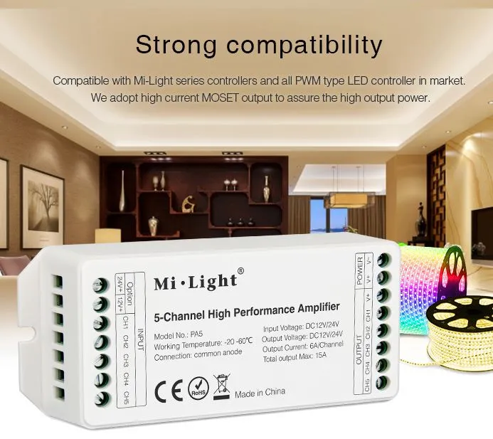 MiBoxer PA5 LED Controller 5-Channel Amplifier – Bild 4