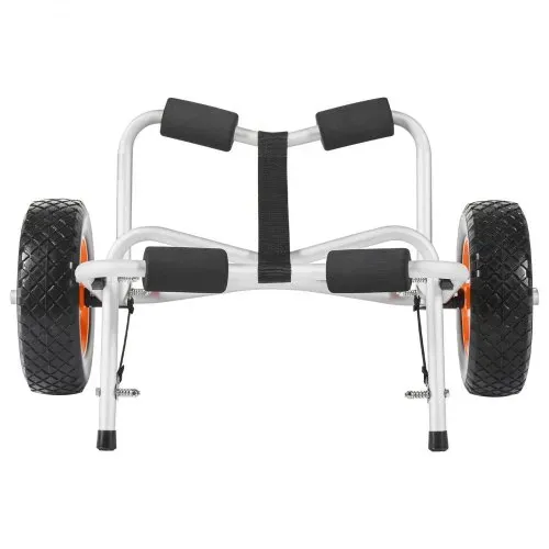 VEVOR Kajakwagen, 113 kg, faltbarer Kanuwagen mit 25,4 cm PU-Reifen & 1 Ratschengurt, Bootswagen zum Transportieren von Kajaks, Kanus, Paddleboards, Jon-Booten, Wassersportgeräte, 70x40x40cm – Bild 9