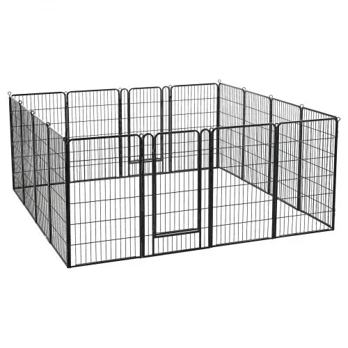 VEVOR Welpenauslauf Welpen-Freigehege Laufgitter Welpenzaun 101,6cm 16-tlg., Spielplatz für Große Hunde Katzen & Andere Kleintiere Faltbar Durch die Verschiedenen Formen Vielfältig Einsetzbar – Bild 10