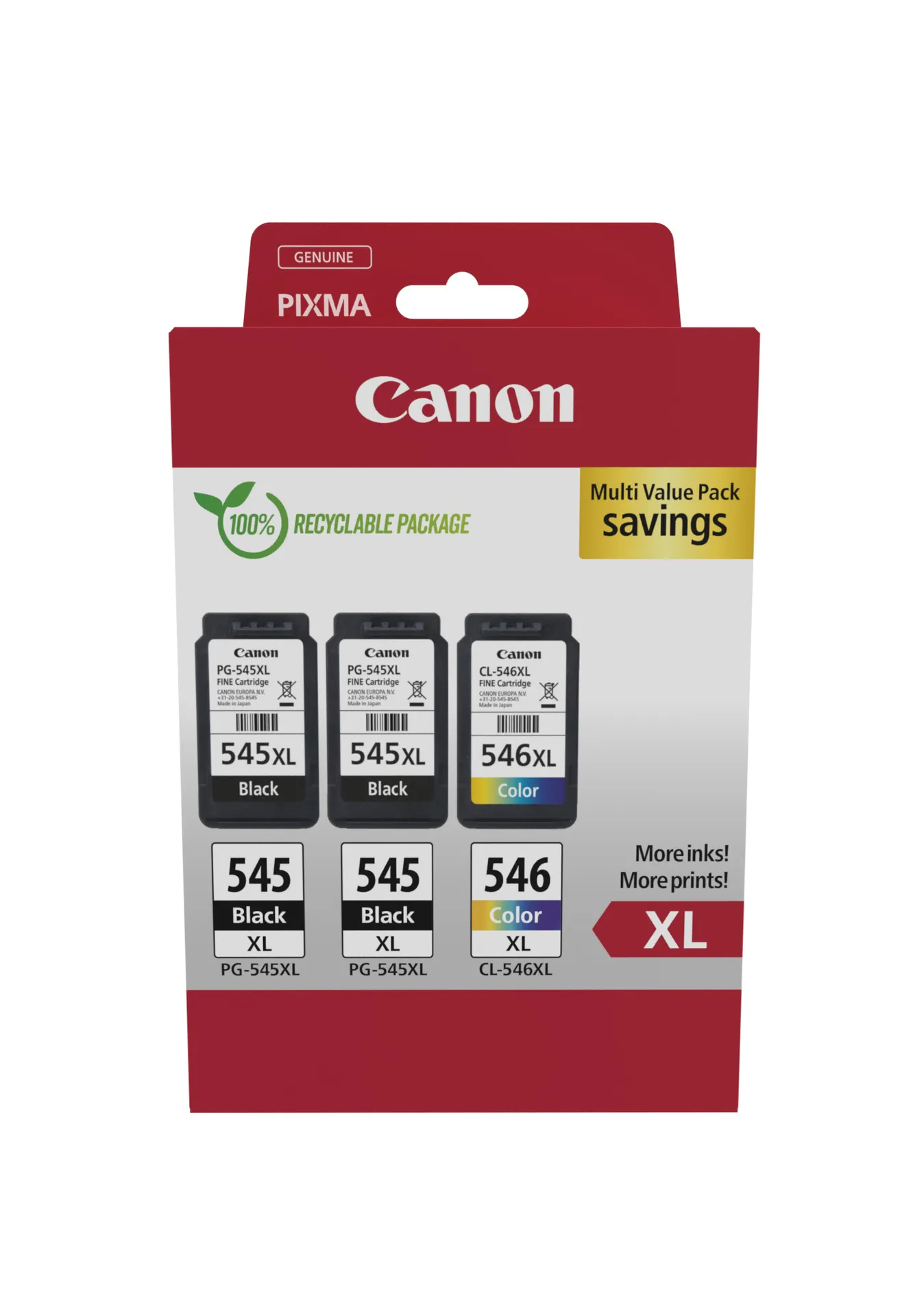 Canon PG-545XL x2/CL-546XL Triple Pack Canon PG-545XL x2/CL-546XL Triple Pack