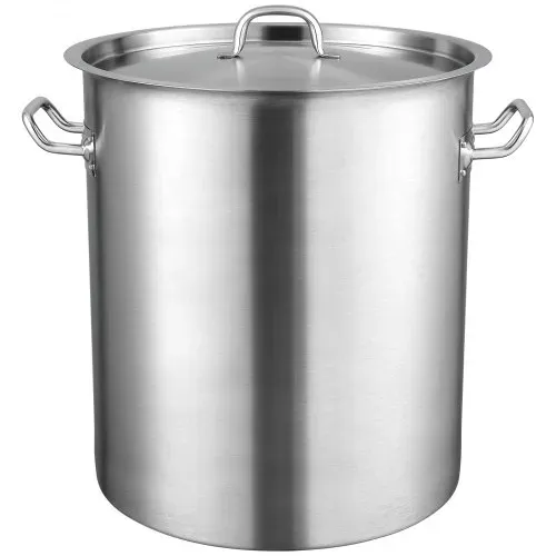 VEVOR Kochtopf 39,7 L Edelstahl, 350 x 410 mm Großvolumiger Suppentopf Komposit-Basis, als Spargeltopf Soßentopf Geeignet, Praktischer Küchentopf Große Zutaten, Induktionsherd Topf Induktionskochtopf – Bild 10