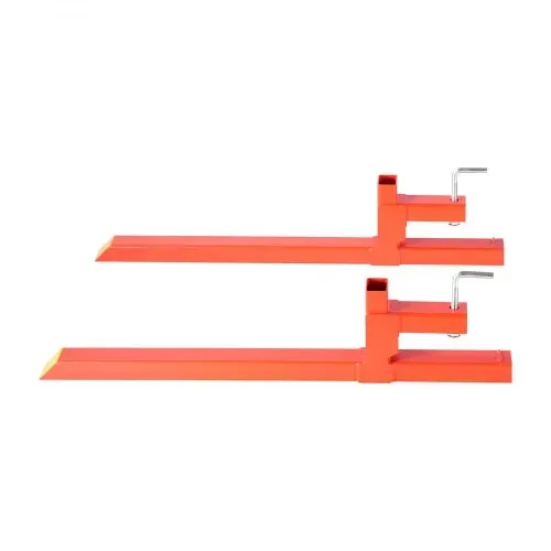 VEVOR Palettengabeln, 907 kg Gabelträger zum Anklemmen, 1090 mm Gesamtlänge, Gabelzinken mit Schnellbefestigung, kompatibel mit Traktoranbaugeräten, Ladeschaufel und Kompaktlader, Orange – Bild 10