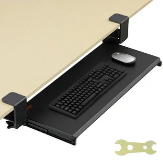 VEVOR Klemmbare Tastaturablage unter dem Schreibtisch, Tastaturauszug zum Herausziehen mit Stabiler C-Klemmhalterung, Große 680 x 280 mm Ausziehbare Computer-Schublade zum Tippen zu Hause VEVOR Klemmbare Tastaturablage unter dem Schreibtisch, Tastaturauszug zum Herausziehen mit Stabiler C-Klemmhalterung, Große 680 x 280 mm Ausziehbare Computer-Schublade zum Tippen zu Hause