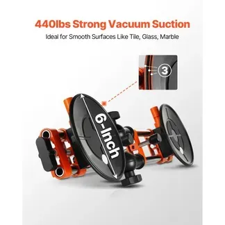 VEVOR Nahtsetzer, 2er-Pack Granit-Nahtverbinder mit 152 mm Vakuum-Saugnäpfen, Steinsetzer zum Verbinden & Nivellieren von Fugen, 90°-120° verstellbar, Ideal für Fliesen- & Marmorplatten VEVOR Nahtsetzer, 2er-Pack Granit-Nahtverbinder mit 152 mm Vakuum-Saugnäpfen, Steinsetzer zum Verbinden & Nivellieren von Fugen, 90°-120° verstellbar, Ideal für Fliesen- & Marmorplatten