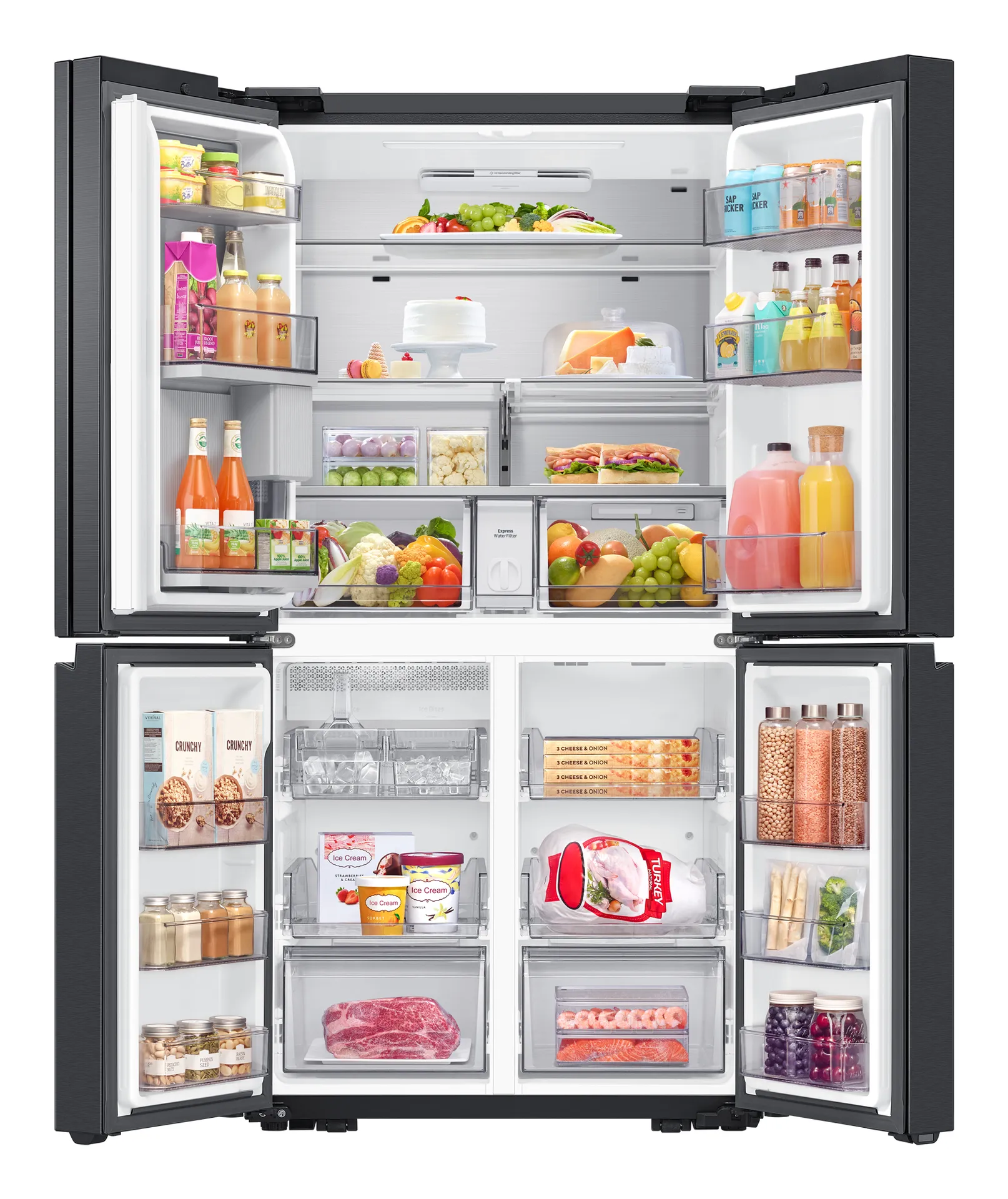 Samsung 4-Türen French Door mit Beverage Center und Festwasseranschluss – Bild 6