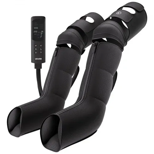 VEVOR Beinmassagegerät Lymphdrainage Gerät mit Luftkompression & 6 Modi, für Tägliche Entspannung, 9 Intensitätsstufen 3 Wärmestufen Automatische Abschaltfunktion, inkl. Aufbewahrungstasche Adapter – Bild 8