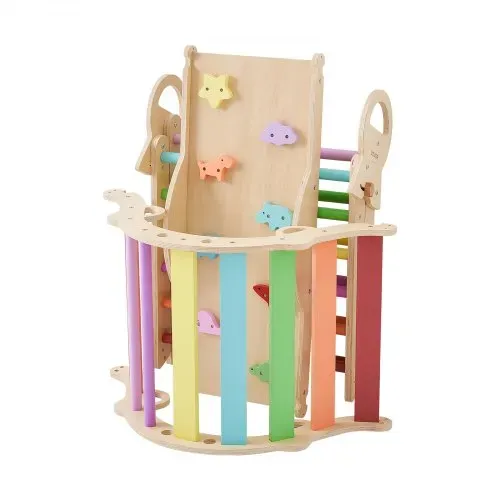 VEVOR Kletterdreieck, 9-in-1 Kletterspielzeug, mit Xylophon, Kissen, Kletterdreieck, Rutsche & Kletterbogen, bis 68 kg Belastbar, Montessori Indoor Spielset für Kinder im Alter von 1 bis 3 Jahren – Bild 10