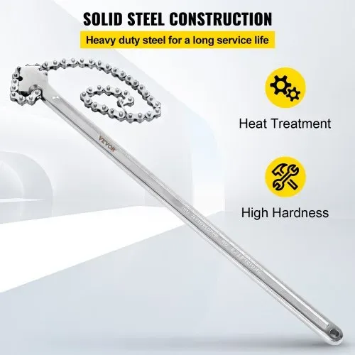 VEVOR 61 cm Rohrkettenschlüssel Heavy Duty 17 cm Kettenschlüssel – Bild 4