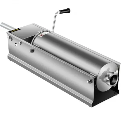 VEVOR Wurstfüller 7L Fleischwölfe Wurstmaschine Wurstfüllmaschine Horizontal Edelstahl Wurstspritze – Bild 8