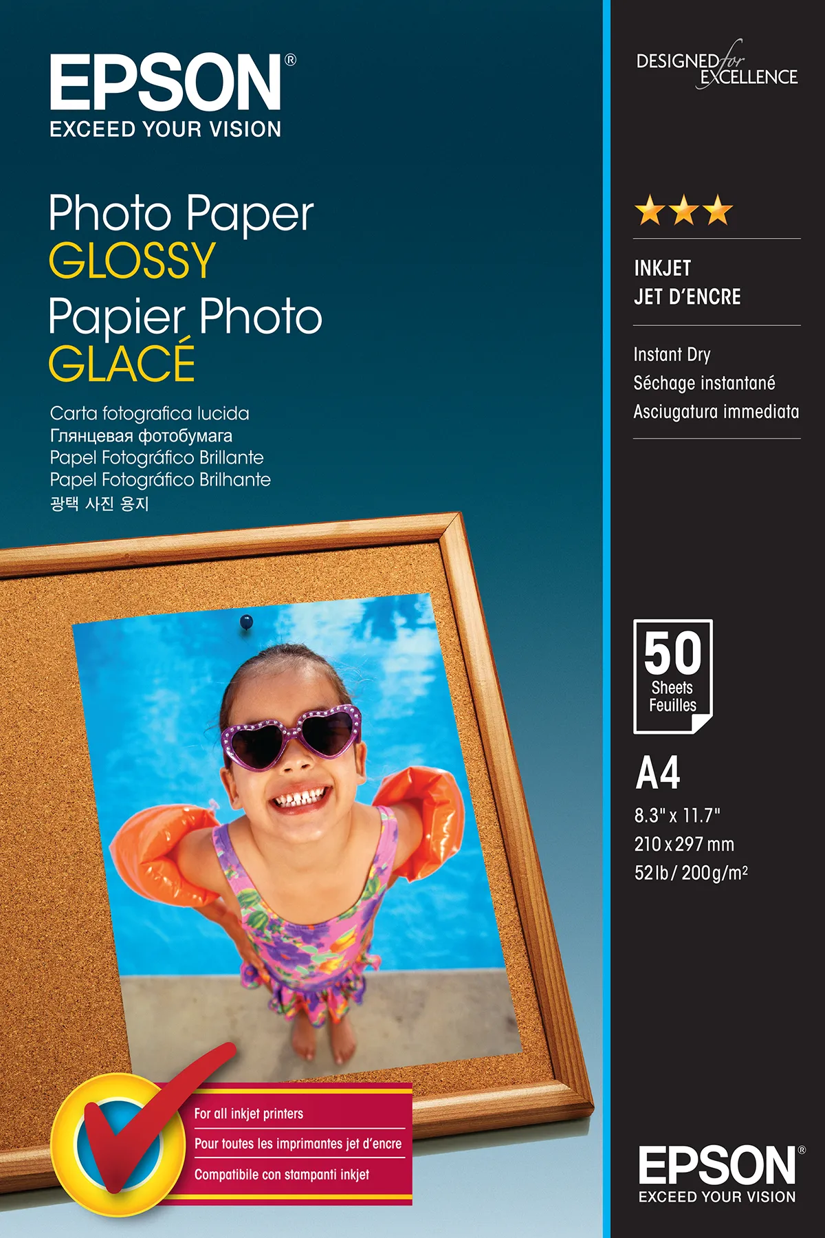 Epson Photo Paper Glossy – A4 – 50 Blätter Epson Photo Paper Glossy – A4 – 50 Blätter