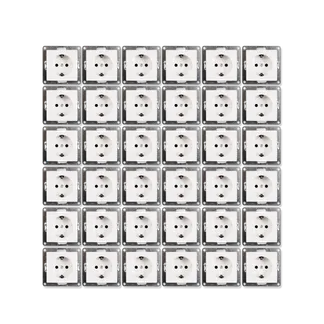 Schutzkontakt-Steckdose McPower “Flair“ 250V~/16A, Einsteckschutz, 36er-Pack Schutzkontakt-Steckdose McPower “Flair“ 250V~/16A, Einsteckschutz, 36er-Pack
