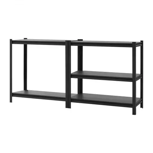 VEVOR Schwerlastregal 925x417x1813mm, 1360,8kg Belastbares Lagerregal mit Stahlgestell & 5 Verstellbaren Ablagen, Teilbares Steckregal als Werkbank, Flexibles Metallregal für Keller Garage Werkstatt – Bild 9
