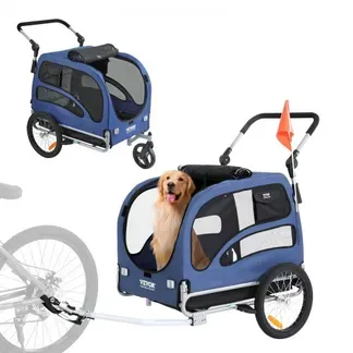 VEVOR Hundeanhänger 45 kg 2in1 Fahrradanhänger Kohlenstoffstahl + 600D Oxford-Gewebe + PP faltbar 1440 x 725 x 845 mm als Anhänger 1320 x 725 x 920 mm als Kinderwagen Hundebuggy Jogger Anhänger Blau VEVOR Hundeanhänger 45 kg 2in1 Fahrradanhänger Kohlenstoffstahl + 600D Oxford-Gewebe + PP faltbar 1440 x 725 x 845 mm als Anhänger 1320 x 725 x 920 mm als Kinderwagen Hundebuggy Jogger Anhänger Blau