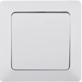 MILOS Taster, weiß matt 0-250V~/ 10A, inkl. Rahmen, UP MILOS Taster, weiß matt 0-250V~/ 10A, inkl. Rahmen, UP