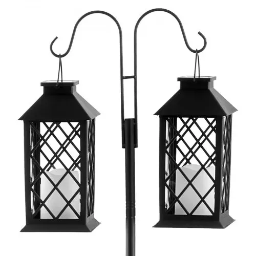 VEVOR Schäferhaken 8er-Pack, Hirtenhaken 195 cm, Garten Doppelhaken Laternenstab, 1,9 cm dicke Gartenhaken zum Aufhängen von Kolibri-Futterspendern, Pflanzenkörben, Solarlaternen, Windspielen – Bild 10