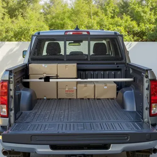 VEVOR Cargo Bar Ratschen Ladestange verstellbar 1499-1854 mm, Ladeflächenstange Ladestabilisator aus Stahl mit rutschfesten Fußpolstern, ausziehbare Stützstange für Pickup Trucks SUV Minivan – Bild 7