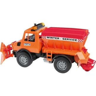 MB-Unimog Winterdienst mit Räumschild, Modellfahrzeug MB-Unimog Winterdienst mit Räumschild, Modellfahrzeug