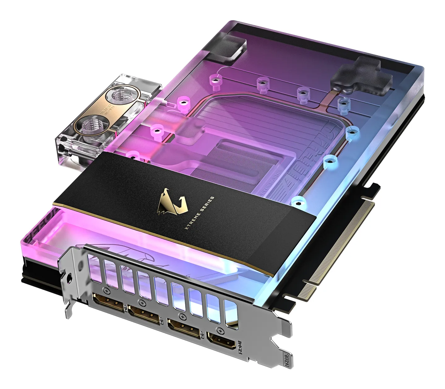 GIGABYTE AORUS GeForce RTX 5090 XTREME WATERFORCE WB 32G Grafikkarte - 32 GB GDDR7, 512 Bit, PCI-E 5.0, 2655 MHz Kernfrequenz, 3 x DP 2.1a, 1 x HDMI 2.1b, NVIDIA DLSS 4, GV-N5090AORUSX WB-32GD – Bild 4