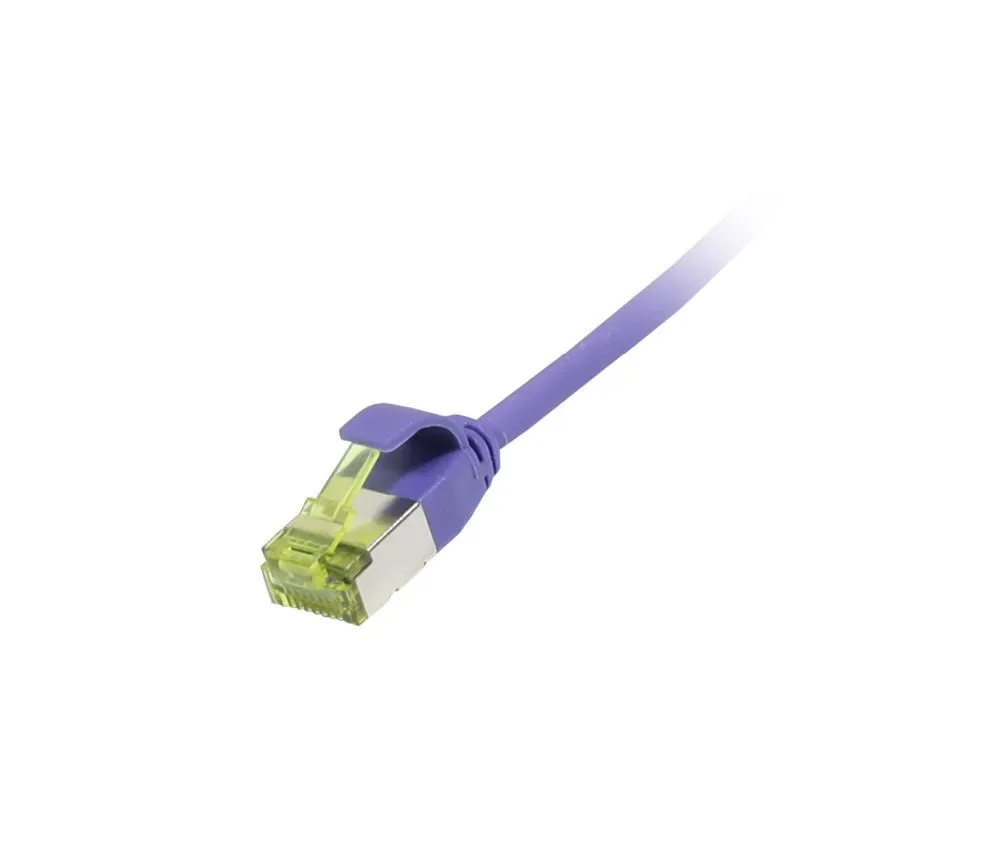 Patchkabel RJ45, CAT6A 500Mhz, 10m, lila, U/FTP, slimline rund d=3,8mm, TPE/LSZH(Superflex), AWG32, mit CAT7 Rohkabel, Synergy 21 Patchkabel RJ45, CAT6A 500Mhz, 10m, lila, U/FTP, slimline rund d=3,8mm, TPE/LSZH(Superflex), AWG32, mit CAT7 Rohkabel, Synergy 21
