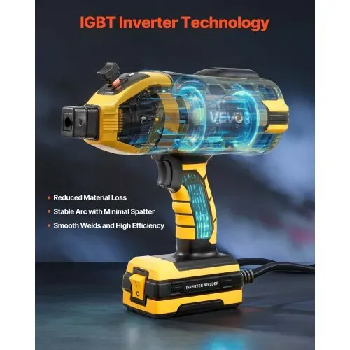 VEVOR Handschweißgerät, 20–120 A, Lichtbogenschweißgerät mit 5-stufiger Stromeinstellung & IGBT-Wechselrichter, Elektroden Schweißgerät mit Heißstartfunktion, passend für 1,6–3,2 mm Schweißstäbe – Bild 4