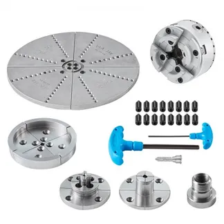 VEVOR KP965 Drehbankfutter 5 Backentypen φ96mm Backenfutter aus 45# Klemmbereich 32–70mm Spannfutter-Innengewinde M33 x 3,5 TPI Drehbank Drechselfutter Drehmaschinenfutter VEVOR KP965 Drehbankfutter 5 Backentypen φ96mm Backenfutter aus 45# Klemmbereich 32–70mm Spannfutter-Innengewinde M33 x 3,5 TPI Drehbank Drechselfutter Drehmaschinenfutter