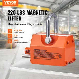 VEVOR Lasthebemagnet Kranmagnet (100 kg Tragfähigkeit, 250 kg Zugkraft, -40 bis 80 ℃), Handgesteuertes Gabelanheben Magnetlifter Magnetheber Gelb Neodymium Lifting Magnet Werkzeug VEVOR Lasthebemagnet Kranmagnet (100 kg Tragfähigkeit, 250 kg Zugkraft, -40 bis 80 ℃), Handgesteuertes Gabelanheben Magnetlifter Magnetheber Gelb Neodymium Lifting Magnet Werkzeug