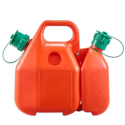 VEVOR Kraftstoffkanister, 6 L Kraftstofftank mit Ausguss & 1,9 L zusätzlichem Ölbehälter, max. Durchflussrate 5,5 L/min, Flüssigkeitsbehälter für die meisten Autos, Motorräder, ATVs & UTVs – Bild 8