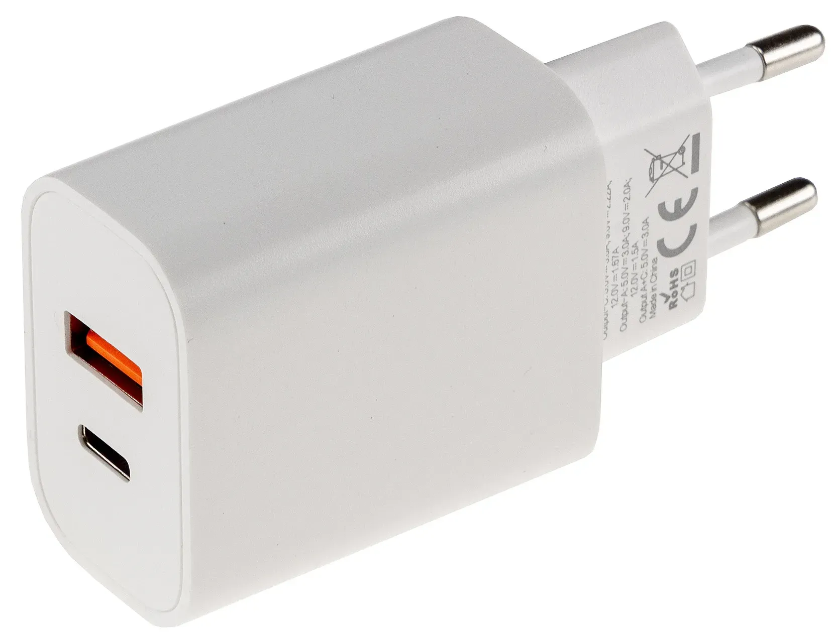 Stecker-Netzteil mit USB „CTN-0522 A-C“ 20W, 5,0V/3,0A, 9,0V/2,0A, 12,0V/1,67A= Stecker-Netzteil mit USB „CTN-0522 A-C“ 20W, 5,0V/3,0A, 9,0V/2,0A, 12,0V/1,67A=