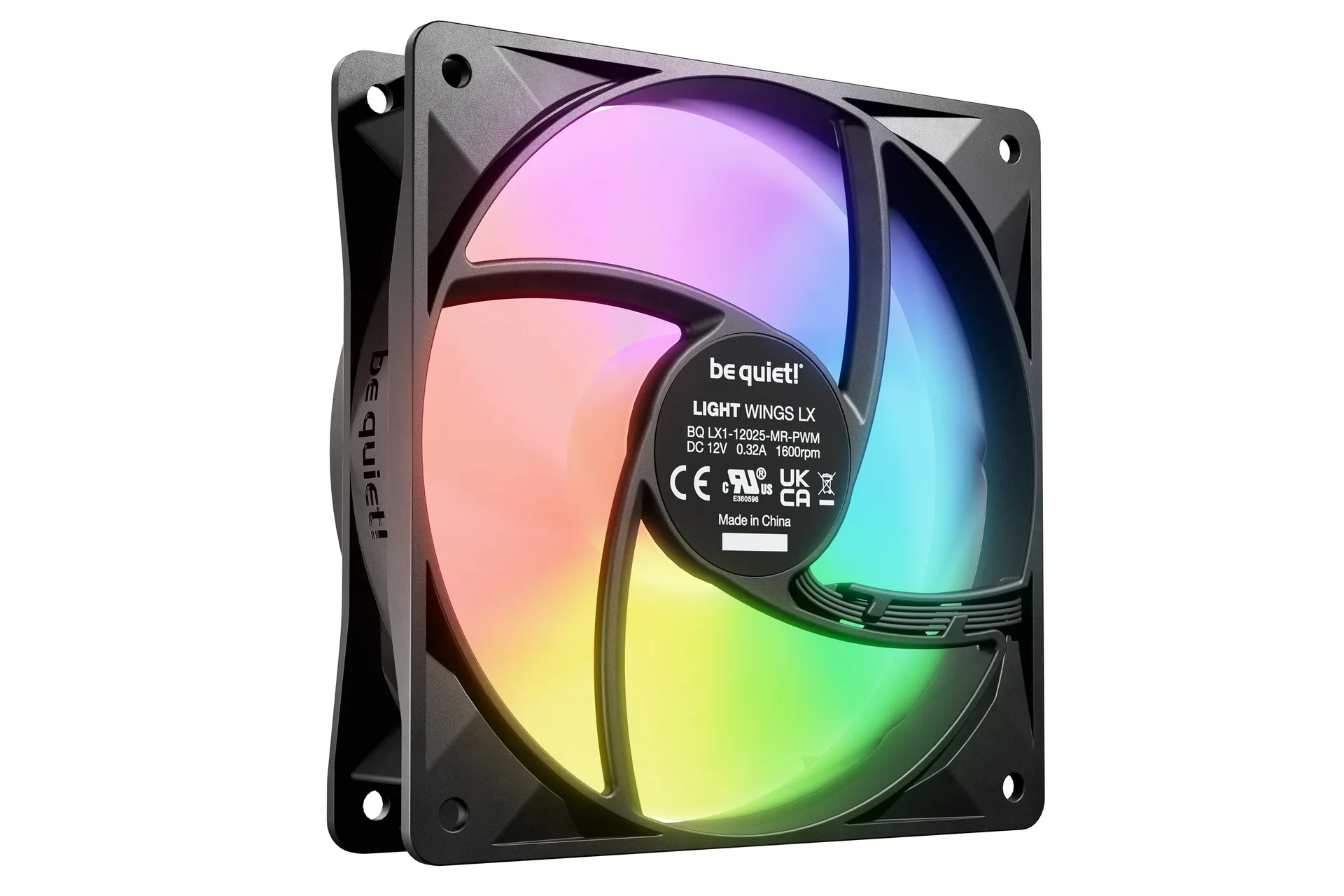 be quiet! LIGHT WINGS LX 120mm PWM 3-Pack Black Computergehäuse Ventilator 12 cm Schwarz 3 Stück(e) – Bild 4