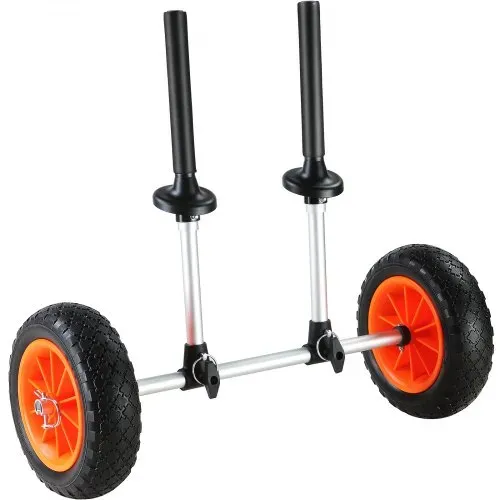VEVOR Kajakwagen 252x670x605mm Kanuwagen bis 127kg belastbar Surfwagen Aluminiumlegierung 20cm Gummiräder 110-455mm Einstellbar Für Bootswagen Kajak Kanu Transportwagen Trolley Surfwagen Bootstrailer – Bild 9