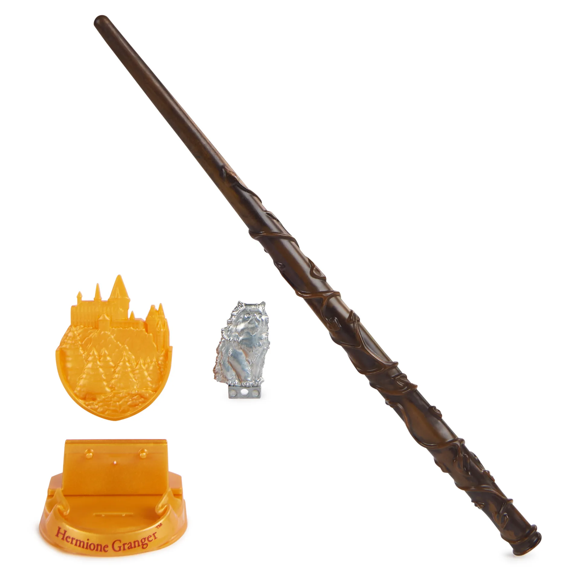 Wizarding World Harry Potter – Authentischer Hermine Granger Zauberstab aus Kunststoff mit Hogwarts-Halterung Wizarding World Harry Potter – Authentischer Hermine Granger Zauberstab aus Kunststoff mit Hogwarts-Halterung